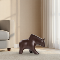 Figurines d'animaux en céramique contemporaines en forme d'ours - Taille et couleur personnalisables, décoration d'intérieur durable, meubles, artisanat fait main pour le bureau