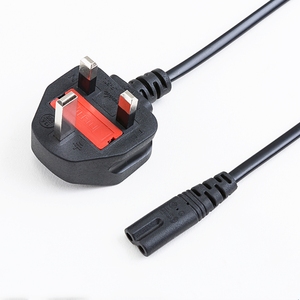 1m 1.2m 2m 2m 3m 5m 0.75MM 3pin Cordon D'alimentation Câble Rétractable <span class=keywords><strong>Secteur</strong></span> 2 Pin Uk Plug C7 Figure 8 Câbles D'alimentation - Product Image 2