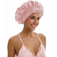 ZTZI Bonnets de nuit en satin de soie de haute qualité, bonnets de créateur grande taille pour femmes et foulards en satin pour cheveux