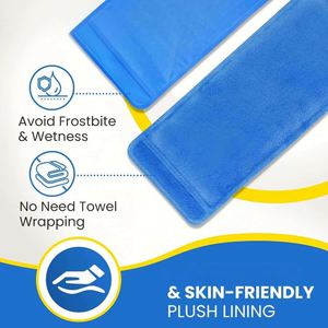 Soft Reusable Flexible Dual Temperature Hot/Cold <b>Gel</b> <b>Ice</b> <b>Packs</b> for Injuries Muscle Pain Relief-2 Rehabilitation Therapy Supplies - Product Image 6