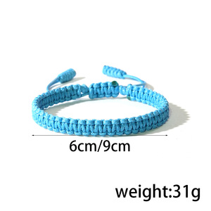 Handmade Braided Adjustable Surfer <b>Bracelet</b> Colorful <b>Rope</b> Unisex Jewelry Gift Yiwu Origin Geometric Design D0063 1 - Product Image 2