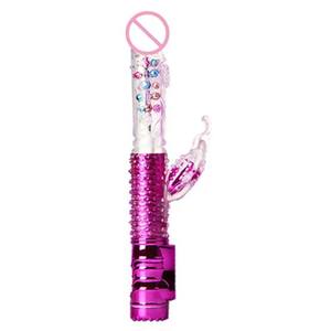 Vibrateur papillon pour femmes avec 6 modes de vibration et 8 vitesses, grand gode avec billes rotatives - Product Image 4
