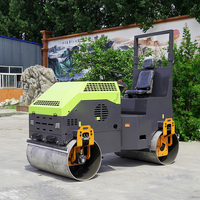 1 tonne 2 tonne 3,5 tonne compactage vibrant rouleau de route machine asphalte tour sur mini compacteur pour l'industrie de la construction
