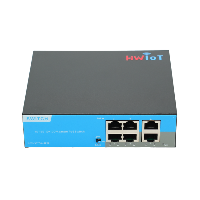 6-Port Fast Ethernet Unmanaged PoE+ Switch 65W for CCTV & Wireless AP 3-Year Warranty