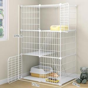 Gabbia per Gatti da Esterno Moderna e Carina, Grande, Bianca, Personalizzabile OEM, con Lettiera Integrata, Spazio Extra Ampio, Cuccia Vuota per Interni ed Esterni per la Casa - Product Image 3