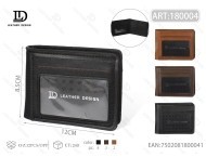 Portafoglio da uomo DACHEN WANG da 7 pollici in materiale PU con chiusura pieghevole, stile minimalista, confezione regalo - Product Image 1