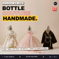 Vêtements de figurine de forme spéciale personnalisés, tenue en ruban de style français pour modèle de jouet en forme de bouteille, vêtement de jouet imprimé sur mesure
