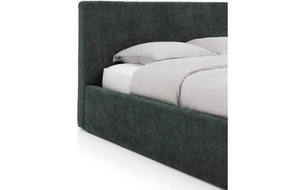 Hiện đại tối giản phòng ngủ thông minh giường gas Lift Slatted khung không gian lưu trữ bọc nhung/vải - Product Image 4