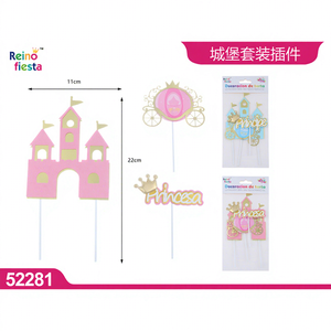 Juego de 4 Piezas para Decoración de Pasteles con Forma de Castillo, Marca Peiyong, Modelo 52281 - Product Image 1