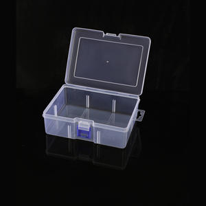 Caja de Almacenamiento de Plástico Grande Personalizada con 6 Compartimentos y Tapa para Organización de Escritorio y Herramientas Pequeñas - Product Image 4