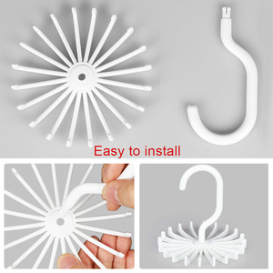 LINDON 20 후크 플라스틱 옷걸이 360 도 회전 스카프 랙 벨트 넥타이 걸이 주최자 - Product Image 4