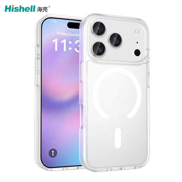 Magnet Cover for 17 Pro Max Luxury Design TPU+PC Shockproof Mobile Phone Case for 16 Pro Max