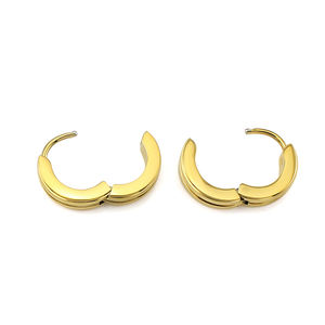 Orecchini a cerchio rotondi in oro 13mm di alta qualità <span class=keywords><strong>COYA</strong></span> orecchini a cerchio rotondi in oro per gioielli da donna regalo di nozze - Product Image 4