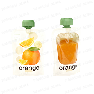 Pochettes souples à bec verseur de 100 ml et 200 ml pour enfants – Emballage durable pour smoothies, jus et mélanges de céréales pour bébés - Product Image 1