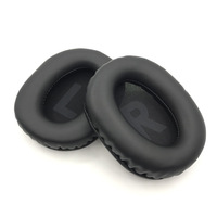 Coussinets d'oreille de remplacement en flanelle PU noire pour casque sans fil Logitech G PRO X GPROX Lightspeed