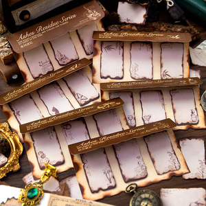 สติกเกอร์ตกแต่งสมุดโน้ตแบบหลวม 60 ชิ้น/แพ็ค ลายเถ้าถ่านหลังการเผาไหม้ สไตล์เรโทร สำหรับสมุดบันทึก - Product Image 2