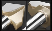 Couteau à fond profond pour fraise 1/4X1/2 tige, revêtement Altin, personnalisable OEM pour rainurage de roulements, creusement, couteau circulaire