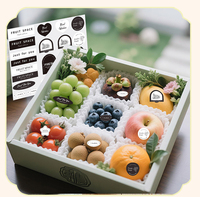 Op maat gemaakte fruit cadeau decoratieve stickers - waterdichte vinyl stickers voor vers fruitverpakkingen