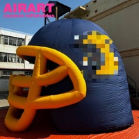Casque gonflable à dessus de dôme Airart a annoncé le casque géant de football gonflable pour l'événement sportif