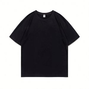 Design Design Custom Logo Summer Short Sleeve Men's T-<b>Shirt</b> Pure Cotton Loose Top in Solid Color for Promotional Use - Product Image 2