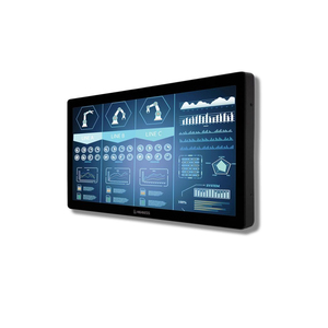 Pantalla Industrial de 21.5 Pulgadas con Interfaz Capacitiva Proyectada Multipunto, Full HD, HDMI, DVI, VGA, Carcasa Metálica LED, VESA - Product Image 1