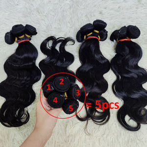 Letsfly Paquetes de Cabello Humano con Ondas Corporales 1BT30 Marrón 16 Pulgadas 40 gramos 100% Cabello Humano Trama de Cabello 20 Piezas 99USD - Product Image 3