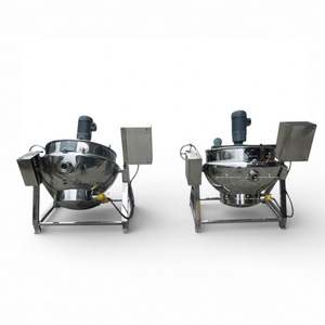 Marmite de cuisson à chemise vapeur avec agitateur à spatule - Product Image 3