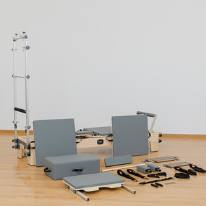 Reformer Pilates en bois d'érable réglable de haute qualité <span class=keywords><strong>GS800</strong></span> avec tour pour l'entraînement du tronc et la physiothérapie - Product Image 1