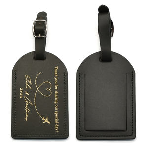 El más nuevo recuerdo de viaje de moda personalizado pasaporte de lujo y cuero de etiqueta de equipaje de PU con logotipo - Product Image 3