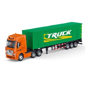 SJY-1732 1:50 Camion porte-conteneurs semi-alliage, modèle de simulation de véhicule de transport pour cadeaux - Product Image 1