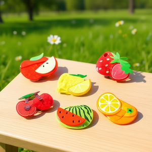 Fermacapelli a forma di artiglio della serie Fruit da 8 cm, accessorio per capelli da donna - Product Image 2