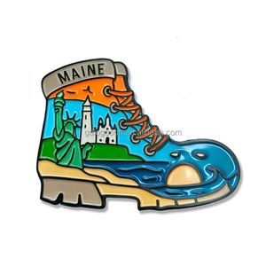 2025 plus récent émail doux métal USA noms d'état aimant de réfrigérateur californie Maine Utah Seattle touristique Souvenir aimants de réfrigérateur - Product Image 2