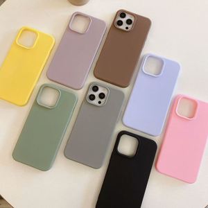 เคสโทรศัพท์ซิลิโคน TPU สีสันสดใส สำหรับ iPhone 16 15 14 13 12 11 Pro Max XS XR X SE 7 8 Plus เคสหลังนิ่ม TPU แฟชั่น สไตล์ลูกกวาด - Product Image 2