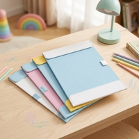 Porte-documents magnétique en cuir PU A4 personnalisé avec logo OEM, vente en gros, organiseur de documents avec clip