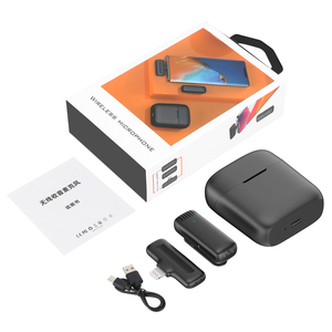 Micrófono Lavalier inalámbrico XTUGA J13 con estuche de carga tipo C/Lightning para grabación de video y <span class=keywords><strong>Vlogging</strong></span> hecho de plástico - Product Image 6