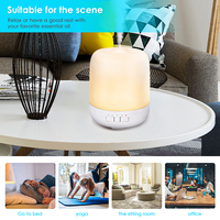 160ml Huiles Essentielles de Soins de Santé Aromathérapie Aroma Difusor Diffuseur Haut-Parleur avec Musique 10W Nano Diffuseur Tall High Slim 8 Heures