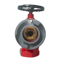 Pasokan Pabrik Wanlian SNZW65-I-Y DN65 Rotary Fire Hydrant, Rotary Bend Pendek Dengan Port Gulungan Selang Terpasang