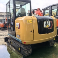 Excavatrice sur chenilles hydraulique Caterpillar 6 tonnes CAT 306E2 d'occasion pour la construction de serres et petits projets de construction à vendre