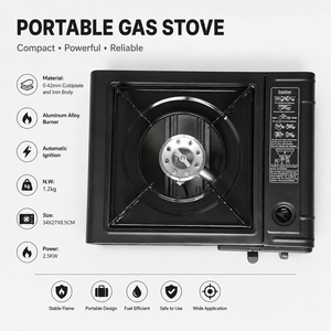 Estufa Portátil de <span class=keywords><strong>Cartucho</strong></span> con un Solo Quemador que Puede Usar Tanto Cartuchos de <span class=keywords><strong>Gas</strong></span> Mini como Conexión Externa de GLP - Product Image 2
