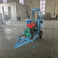 Machine de forage de puits d'eau portable à moteur diesel 22HP RCS200P Petit équipement de forage de puits d'eau hydraulique
