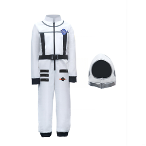 زي رائد فضاء للأطفال مع خوذة بذلة الفضاء والتنورات للأولاد على أزياء هالوين تأثيري - Product Image 1