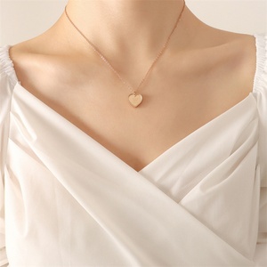 Collar con Colgante de Corazón de Acero Inoxidable para Mujer, Joyería 3D con Diseño de Amor Propio, Venta al Por Mayor de Fábrica - Product Image 6