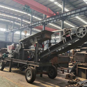 Concasseur à marteaux diesel mobile 600X800 avec moteur et roulement pour le charbon, le calcaire, le sel, l'argile, les briques et la roche - En vente - Product Image 2