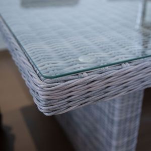 Tavolo da Pranzo Rettangolare in Rattan con 6 Poltrone, Set Divano, Arredamento da Giardino per Esterni di Qualità Esclusiva - Product Image 5