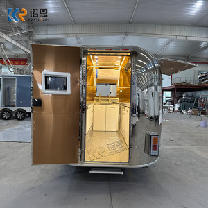2.75M 스테인리스 스틸 푸드 트레일러 소형 간식 판매 카트 - Product Image 5