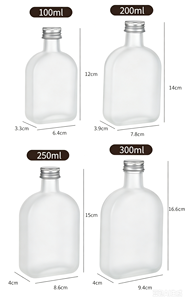 Comerciante Mayorista de Té de Frutas Utiliza Botellas de Vidrio Esmerilado Vacías para Té con Leche, Té de Frutas, Jugo de Frutas, Vino, Té Kung <span class=keywords><strong>Fu</strong></span> - Product Image 4