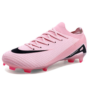 Nuevas zapatillas de fútbol transfronterizas para niños y niñas, transpirables, con tacos largos, para entrenamiento en césped artificial. - Product Image 1
