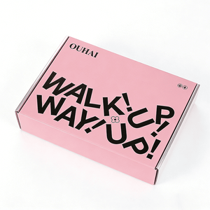 Emballages personnalisés en papier ondulé rose pour chaussures, boîtes d'expédition pour la vente au détail de chaussures et les solutions e-commerce - Product Image 3