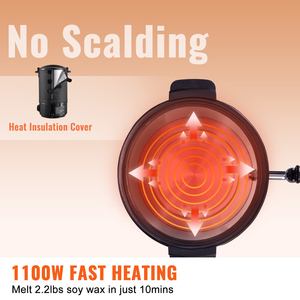 Dontalen 6L Máquina Eléctrica para Hacer Velas y Derretir <span class=keywords><strong>Cera</strong></span> <span class=keywords><strong>de</strong></span> Soja para Uso Doméstico, para Fabricación Artesanal <span class=keywords><strong>de</strong></span> Velas - Product Image 3