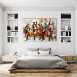 งานศิลปะติดผนังแบบมินิมอล โทนสีนุ่มนวล ลวดลายนามธรรม ภาพพิมพ์บนผ้าใบแบบมีพื้นผิว 3 มิติ ไม่มีกรอบ สำหรับตกแต่งบ้าน ตกแต่งภายในเชิงพาณิชย์ - Product Image 2